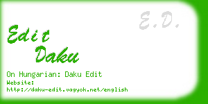 edit daku business card